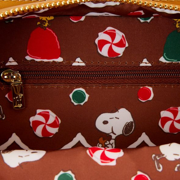 Loungefly Peanuts Snoopy Gingerbread House Figural Crossbody