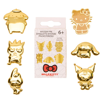 Loungefly Sanrio 50th Anniversary Gold Mystery Box Pin