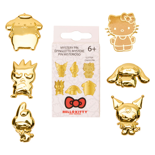 Loungefly Sanrio 50th Anniversary Gold Mystery Box Pin