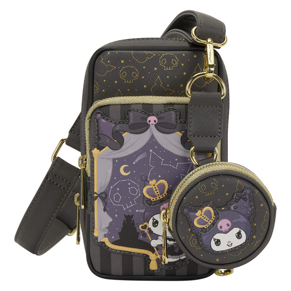Loungefly Sanrio Kuromi Cell Phone Crossbody