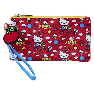 Loungefly Hello Kitty 50th Anniversary Classic AOP Nylon Pouch Wristlet