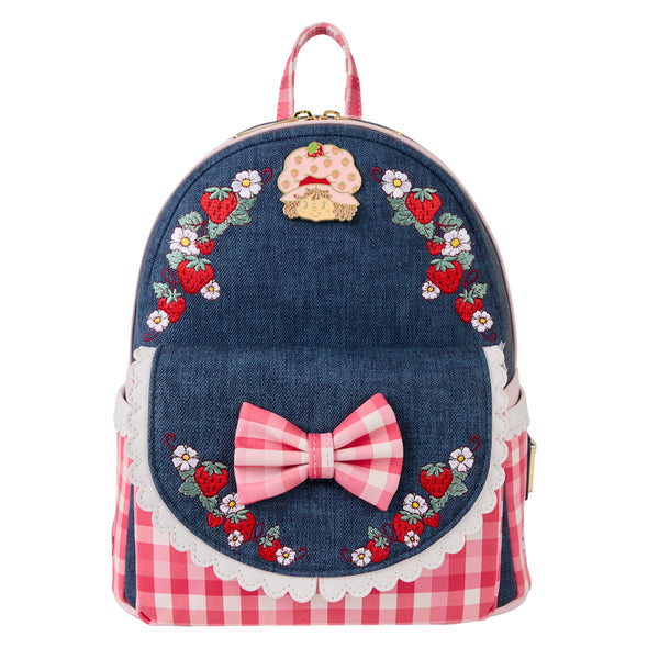 Loungefly Strawberry Shortcake Faux Denim Mini Backpack