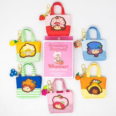 Whatever! Makes You Happy Strawberry Shortcake Besties Blind Box Mini Canvas Tote Bag Charms