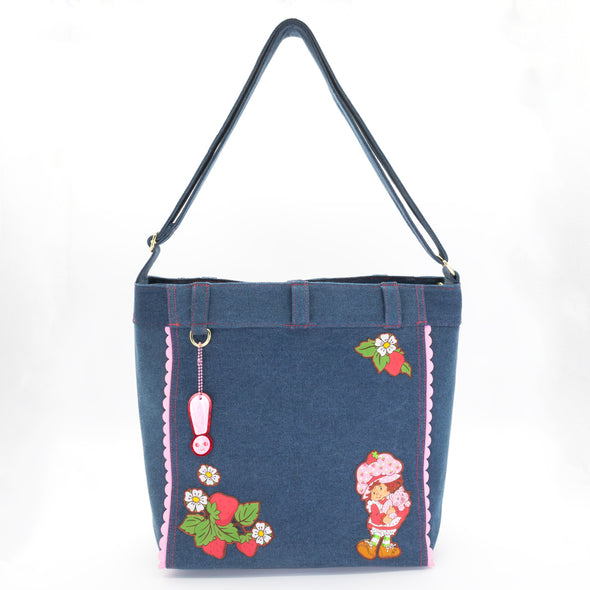 Whatever! Makes You Happy Strawberry Shortcake Denim Tote Bag