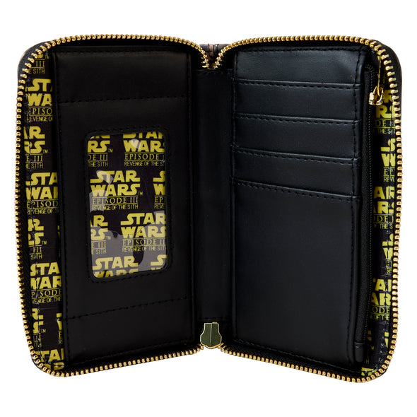 Loungefly Star Wars Episode Three Revenge of the Sith Scene Zip Around Wallet