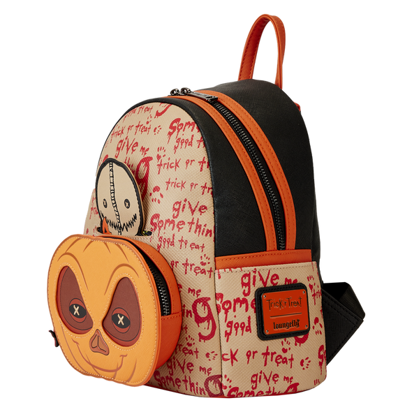 Loungefly Legendary Pictures Trick R Treat Pumpkin Cosplay Mini Backpack
