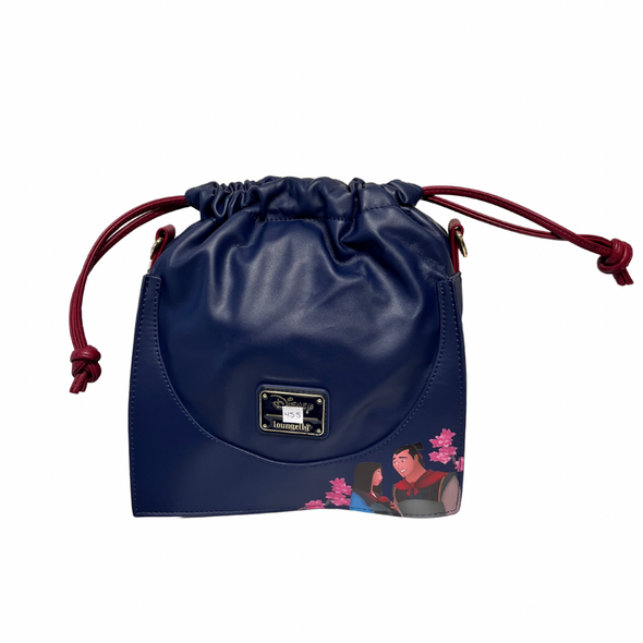 Loungefly Disney Mulan Princess Castle Cinch Crossbody DEFECTIVE #455
