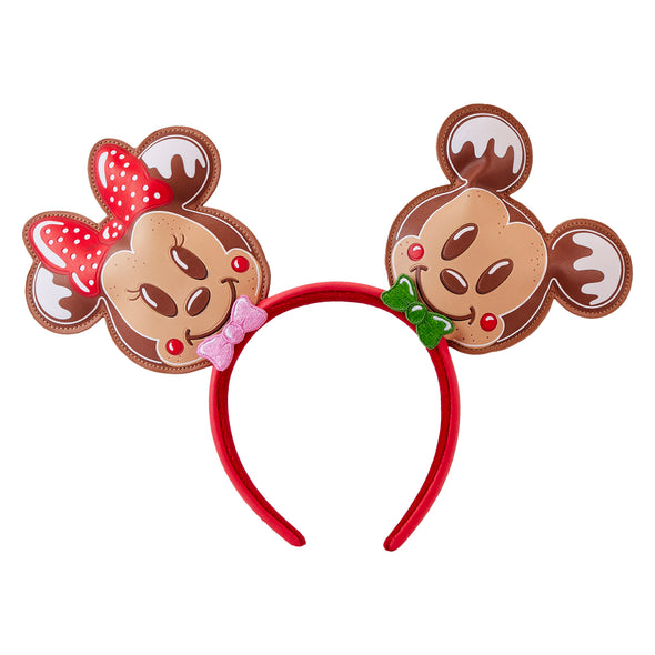 Loungefly Disney Mickey and Friends Gingerbread Cookie AOP Earholder