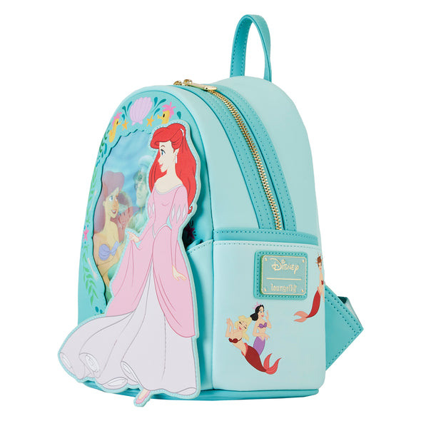 Loungefly Disney The Little Mermaid Princess Lenticular Mini Backpack