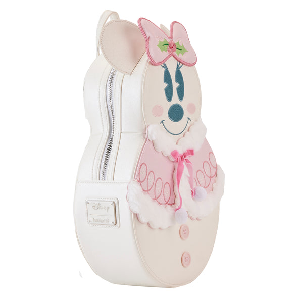 Loungefly Disney Minnie Pastel Figural Snowman Mini Backpack