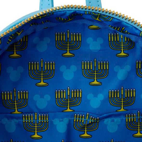 Loungefly Disney Mickey Happy Hanukkah Menorah Mini Backpack