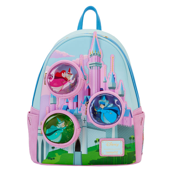 Loungefly Disney Sleeping Beauty Stained Glass Castle Mini Backpack