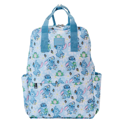 Loungefly Disney Lilo and Stitch Springtime Stitch AOP Nylon Backpack