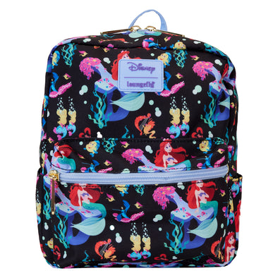 Loungefly Disney The Little Mermaid 35th Anniversary Life is the Bubbles AOP Nylon Mini Backpack