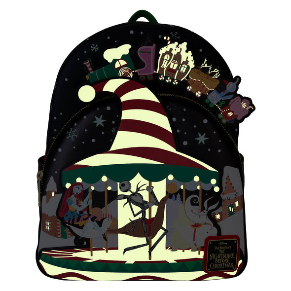 Loungefly Disney Nightmare Before Christmas Journey To Christmas Town Mini Backpack