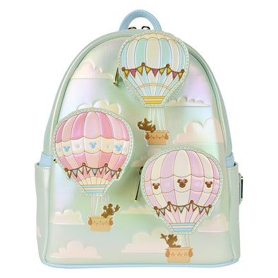 Loungefly Disney Mickey and Friends Multiple Hot Air Balloons Mini Backpack