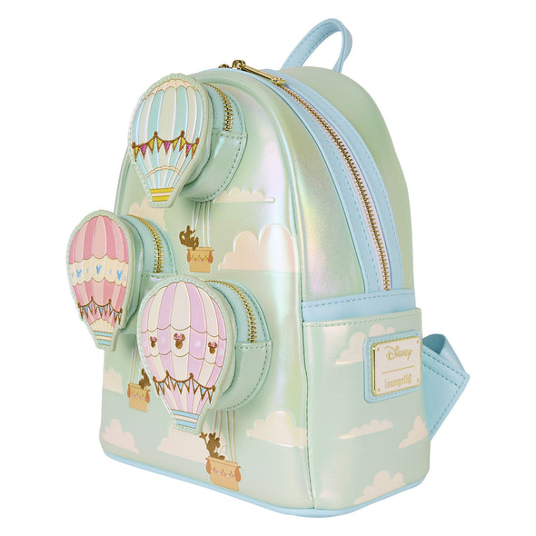 Loungefly Disney Mickey and Friends Multiple Hot Air Balloons Mini Backpack