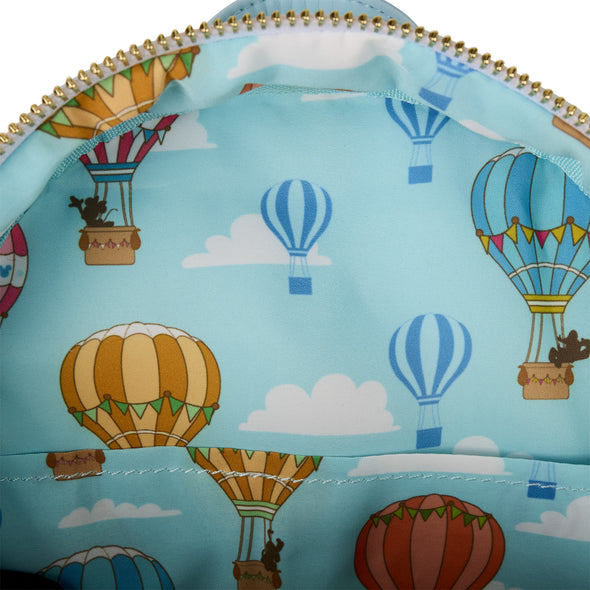 Loungefly Disney Mickey and Friends Multiple Hot Air Balloons Mini Backpack