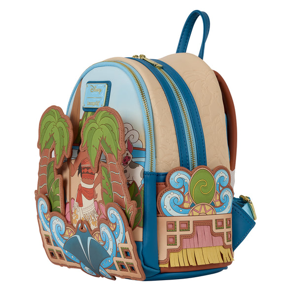 Loungefly Disney Moana Moving Palm Trees Mini Backpack