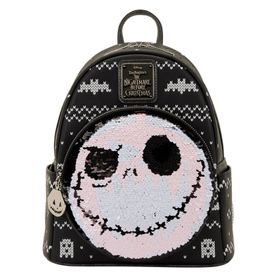 Loungefly Disney NBC Jack Reversible Sequins Mini Backpack