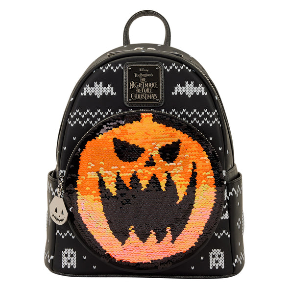 Loungefly Disney NBC Jack Reversible Sequins Mini Backpack