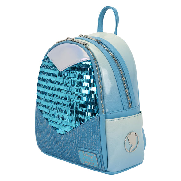 elsa mini backpack Loungefly Disney Frozen Elsa Sequin Mini Backpack – Modern Pinup