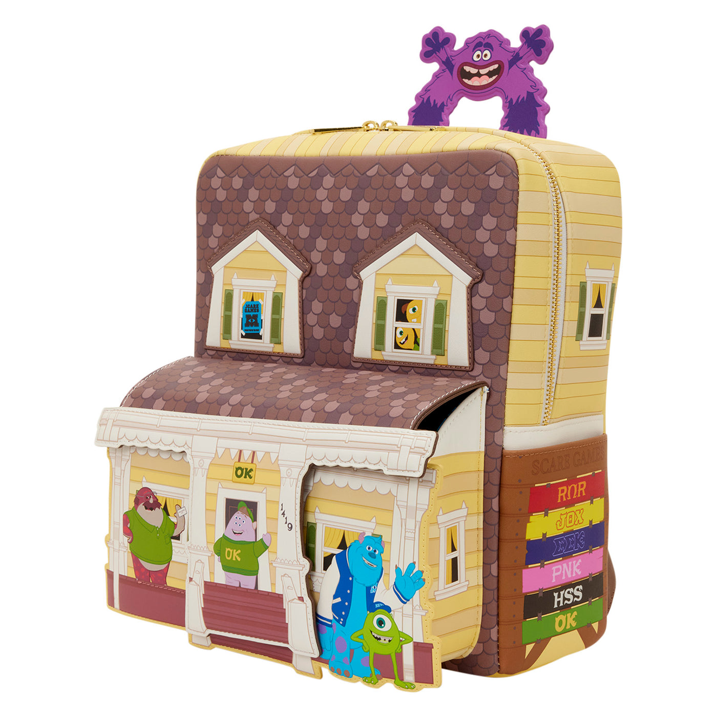 monsters university oozma kappa Loungefly Disney Monsters University Oozma Kappa House Figural Mini Ba – Modern Pinup