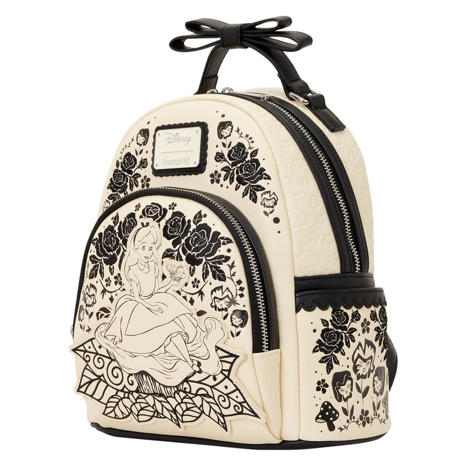 disney alice in wonderland floral alice loungefly mini backpack Alice in Wonderland Floral Mini Backpack