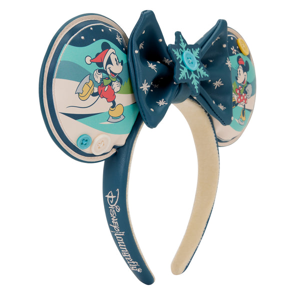 Loungefly Disney Mickey and Minnie Holiday Headband