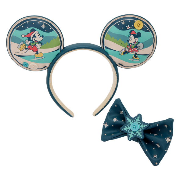 Loungefly Disney Mickey and Minnie Holiday Headband