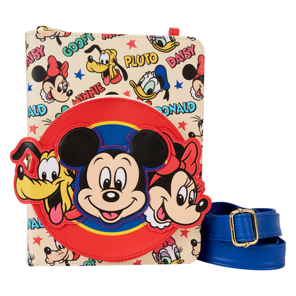 Loungefly Disney Classic Mickey and Friends Zip Around Crossbody Journal
