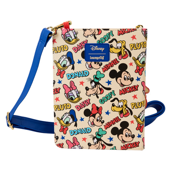 Loungefly Disney Classic Mickey and Friends Zip Around Crossbody Journal