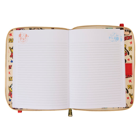 Loungefly Disney Classic Mickey and Friends Zip Around Crossbody Journal