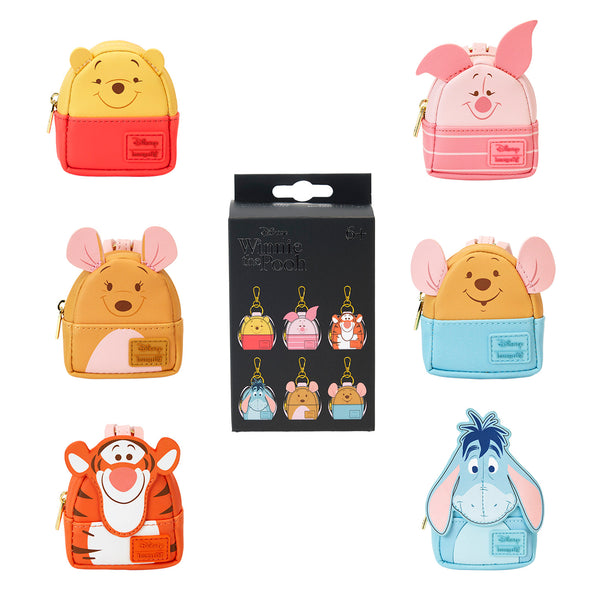 Loungefly Disney Winnie The Pooh Mystery Box Mini Backpack Bag Charm