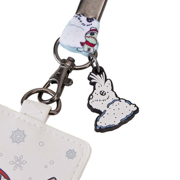 Loungefly Disney Stitch Holiday Angel Lanyard with Cardholder