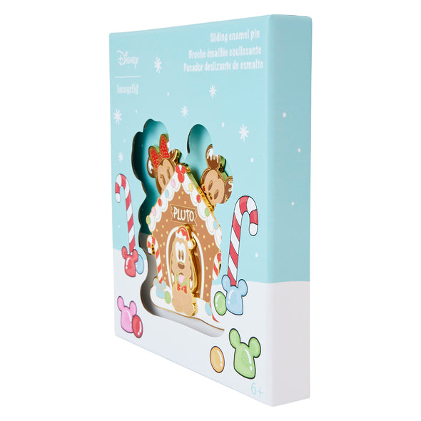 Loungefly Disney Mickey and Friends Gingerbread Pluto House 3inch Pin