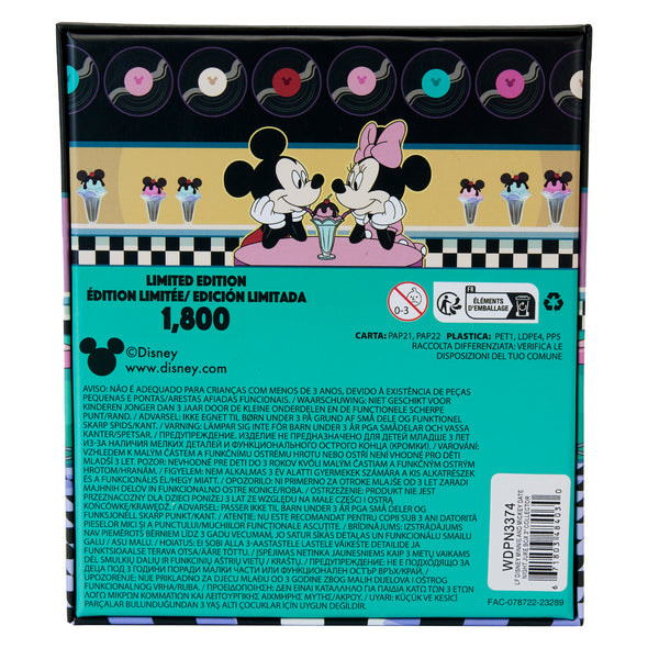 Loungefly Disney Minnie and Mickey Date Night Juke Box 3" Collector Pin