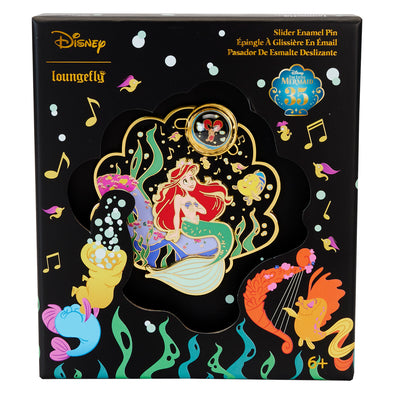 Loungefly Disney The Little Mermaid 35th Anniversary Life is the Bubbles 3" Collector Box Pin