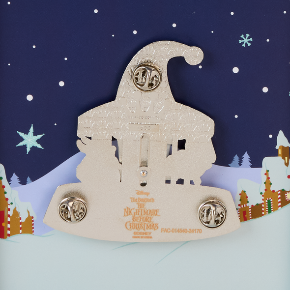 Loungefly Disney Nightmare Before Christmas Christmas Town Carousel 3" Sliding Pin