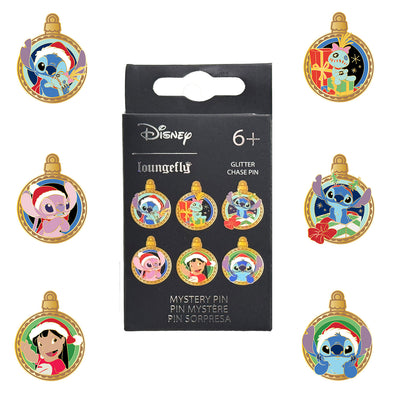 Loungefly Disney Lilo and Stitch Holiday Ornaments Mystery Pin