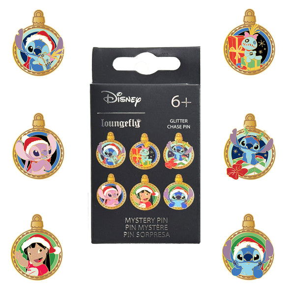Loungefly Disney Lilo and Stitch Holiday Ornaments Mystery Pin