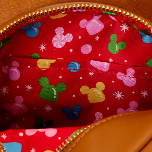 Loungefly Disney Mickey and Minnie Gingerbread Cookie Figural Crossbody