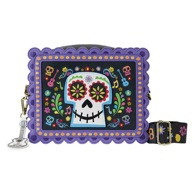 Loungefly Disney Pixar Coco Miguel Floral Skull Crossbody