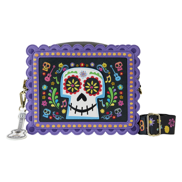 Loungefly Disney Pixar Coco Miguel Floral Skull Crossbody