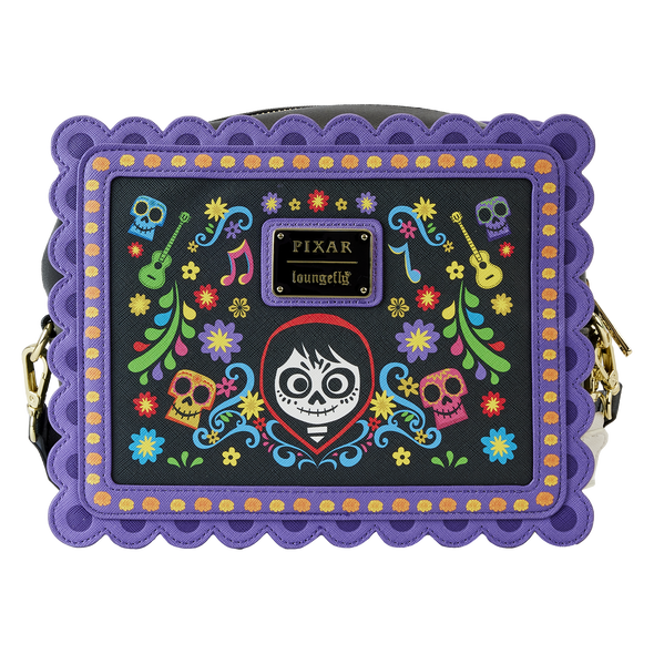 Loungefly Disney Pixar Coco Miguel Floral Skull Crossbody