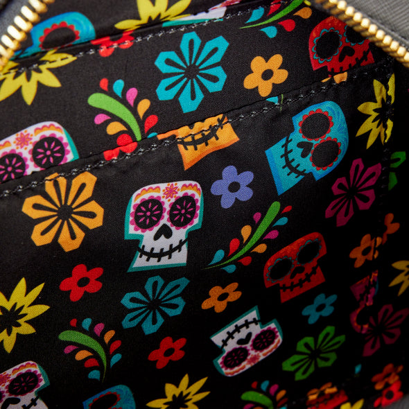 Loungefly Disney Pixar Coco Miguel Floral Skull Crossbody