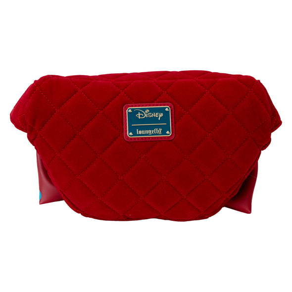 Loungefly Disney Snow White Classic Bow Velvet Belt Bag