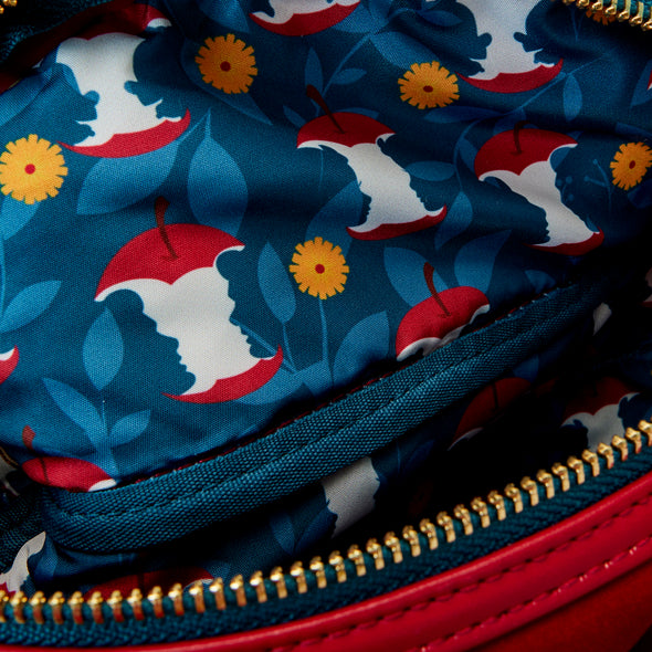 Loungefly Disney Snow White Classic Bow Velvet Belt Bag
