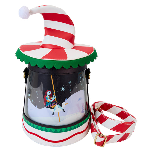 Loungefly Disney Nightmare Before Christmas Candy Cane Carousel Crossbody Bag