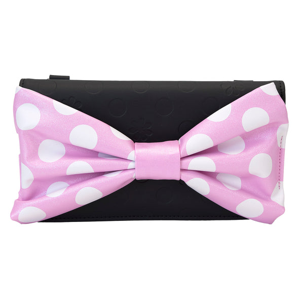 Loungefly Disney Minnie Floral Rock The Dots Clutch Crossbody Bag